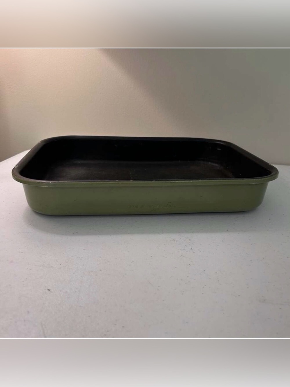 Vintage West Bend 9x13 Cake Baking Pan Aluminum USA Avocado Green RARE